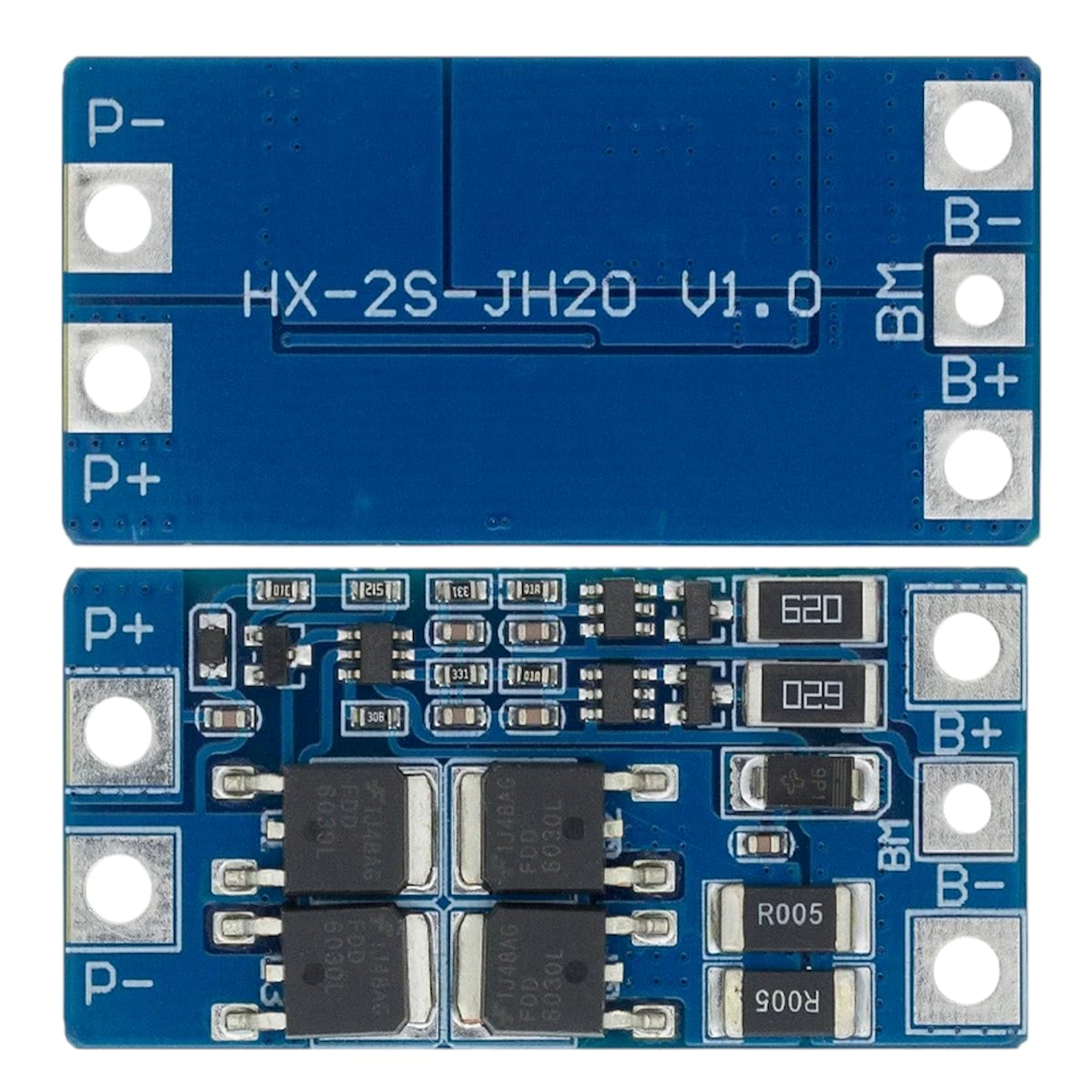 3 Pack - BMS HX-2S-JH20 (3 Pack) 2S 10A 7.4V 18650 Lithium Battery Protection Board 8.4V Balanced Function Overcharged Protection
