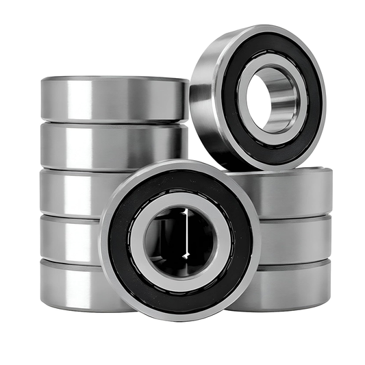 10 Pack - 6203-2RS Double Rubber Seal Deep Groove Ball Bearings 17x40x12mm, Pre-Lubricated for High RPM, Stable Performance and Cost Effective 6203-RS Bearings.