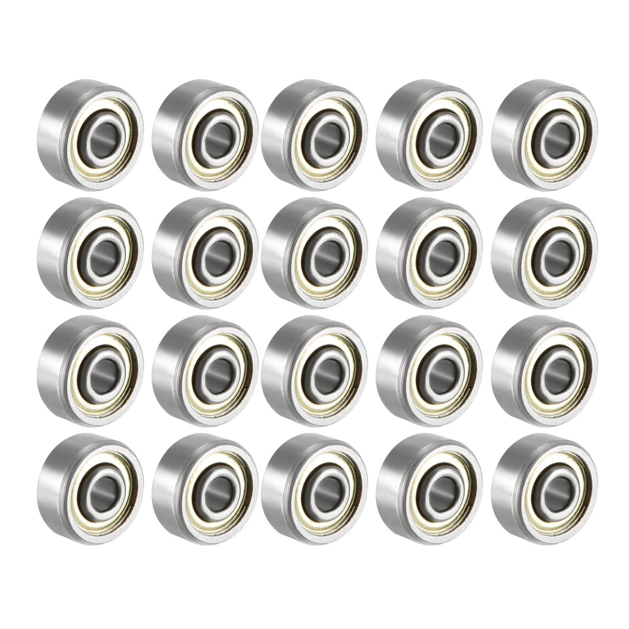 20 Pack - 623ZZ Ball Bearing 3mm x 10mm x 4mm Double Shielded 623-2Z 80023 Deep Groove Bearings, Carbon Steel
