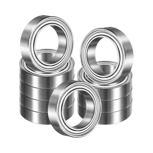 10 Pack - 6700ZZ Deep Groove Ball Bearings, 10 x 15 x 4mm Chrome Steel Double Shield Bearing for Electric Motor, Home Appliances, Industrial Machinery