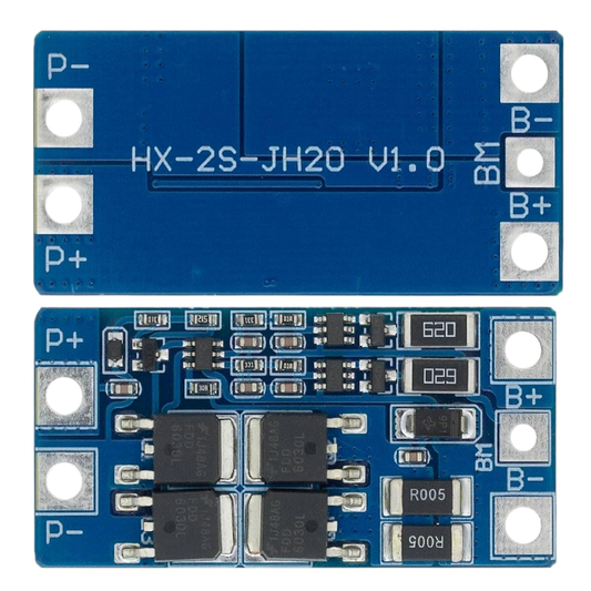 3 Pack - BMS HX-2S-JH20 (3 Pack) 2S 10A 7.4V 18650 Lithium Battery Protection Board 8.4V Balanced Function Overcharged Protection
