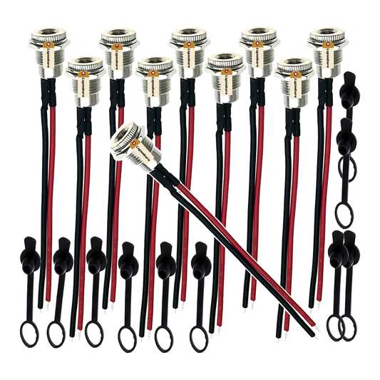 5 Pack - DC Power Jack Socket DC-099 5.5mm x 2.1mm 2.5mm DC099 Female Panel Mount Connector Metal 5.5*2.1 5.5*2.5mm