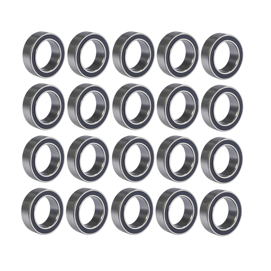 20 Pack - MR128-2RS Deep Groove Ball Bearings - 8mm Inner Dia 12mm OD 3.5mm Bore Double Rubber Sealed Chrome Steel for RC Cars/Planes/Drone/Robotics and Small Electric Motors(MR128 RS)