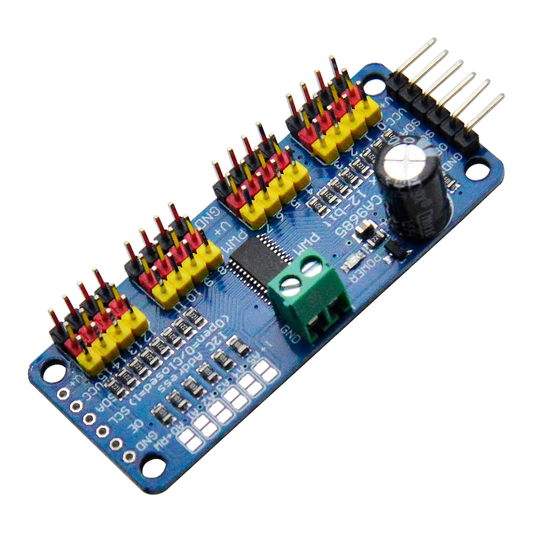 3 Pack - PCA9685 16 Channel 12 bit PWM Servo Motor Driver I2C IIC Module for MG90S SG90 MG995